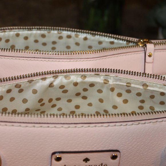Kate Spade New York large pink leather tote with compartements EUC - Picture 14 of 16